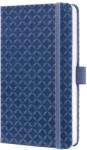 Sigel Jolie notesz, vonalas 9, 5x15cm, gumipánttal, indigo kék (JN100)