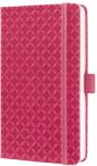 Sigel Jolie notesz, vonalas 9, 5x15cm, gumipánttal, fuchsia pink (JN104)