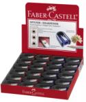 Faber-Castell Ascutitoare Plastic Simpla Cu Cauciuc Rosie/Albastra Faber-Castell (FC184801)