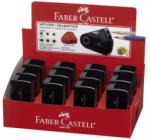 Faber-Castell Ascutitoare Plastic Dubla Sleeve Rosie/Albastra Faber-Castell (FC182701) - viamond