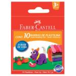 Faber-Castell Plastilina 10 Culori 90G Faber-Castell (FC120810) - viamond