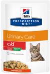 Hill's PD Feline Urinary Care c/d Stress chicken 12x85 g