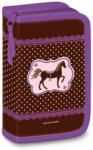 Ars Una My Horse - lovas cipzáros kihajtható tolltartó - lila-barna (92796782)