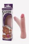 LyBaile Sextoy élethű dildó bütykös nyakrésszel 18,5 cm - lila