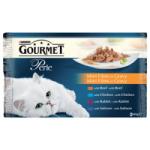 Gourmet Perle Mini Filets in Gravy Chicken, Beef, Rabbit & Salmon 4x85 g