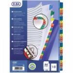 Elba Index carton alb Mylar numeric 1-31, margine PP color, A4 XL, 170g/mp, ELBA