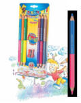 CARIOCA Creioane colorate cu 2 capete, 6 buc/set CARIOCA Bicolor