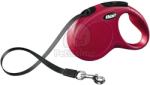 flexi Lesă cu bandă Flexi Classic S, diverse culori, 5 m roșu