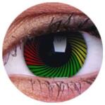 MAXVUE VISION Crazy Rasta (2 db), fedő, 3 havi kontaktlencse - dioptria nélkül