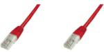 ASSMANN RJ45 Hálózat csatlakozókábel CAT 5e U/UTP 1x RJ45 dugó - 1x RJ45 dugó 0.50 m Piros UL minősített