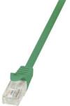 LogiLink RJ45 Hálózati csatlakozókábel, CAT 6 U/UTP [1x RJ45 dugó - 1x RJ45 dugó] 0, 5 m, zöld LogiLink