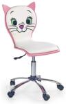 HM Scaun birou copii HM Kitty 2, Ergonomic, Cadru Polipropilena, Piele ecologica, Inaltime ajustabila, 80 kg, 95x55x35 cm, Alb (00001731)