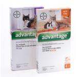 Advantage Spot On pisici/iepuri sub 4 kg, 4 pipete