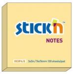 STICKN Notes autoadeziv 76 x 76 mm, 100 file, Stickn - portocaliu pastel (HO-21391)