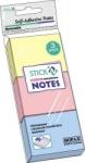STICKN Notes autoadeziv 38 x 51 mm, 3 x 100 file/set, Stickn - 3 culori pastel (HO-21126)