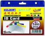 KEJEA Buzunar PVC, pentru ID carduri, 85 x 55mm, orizontal, 10 buc/set, KEJEA - margine color (KJ-T-093H) - ihtis