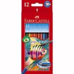 Faber-Castell Creioane colorate acuarela 12 buc/set + pensula FABER CASTELL (FC114413)