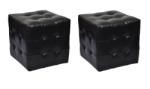vidaXL Scaune cub, negru (60740)