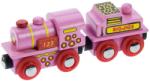Bigjigs Toys Rózsaszín 123 mozdony