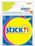 STICKN Film index autoadeziv 76 x 76 mm, 2 x 30 file/set, Stickn - cerc - galben/magenta neon (HO-21137)