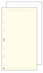SATURNUS Kalendárium betét, jegyzetlap, "L", sima, SATURNUS, fehér (NKL325F) - webpapir