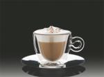  Cappucinos csésze rozsdamentes aljjal, duplafalú "Thermo" 16, 5 cl (2db/csom) (KHPU144)