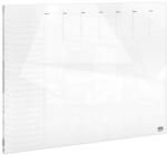 Nobo Tervezőtábla, üveg, mágneses felület, heti, 43x56 cm, NOBO "Home", fehér (VN5602)