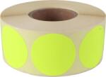  Etikett, 38 mm kör, 1000 etikett/tekercs, citromsárga (ISCK38S) - webpapir