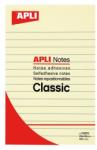 APLI Öntapadó jegyzettömb, vonalas, 100x150 mm, 100 lap, APLI, sárga (LNP13370) - webpapir