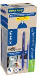 Pilot Rollertoll, 0, 35 mm, törölhető, nyomógombos, PILOT "Frixion Clicker, Bonus Pack", kék + betét (PFBKB) - webpapir