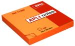 APLI Öntapadó jegyzettömb, 75x75 mm, 100 lap, APLI, neon narancs (LNP11900) - webpapir
