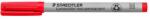 STAEDTLER Alkoholmentes marker, OHP, 1 mm, STAEDTLER "Lumocolor® 315 M", piros (TS3152)
