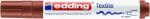 edding Textilmarker, 2-3 mm, kúpos, EDDING "4500", barna (TED4500B)