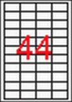 APLI Etikett, univerzális, 48, 5x25, 4 mm, APLI, 4400 etikett/csomag (100lap/doboz) (LCA3129)