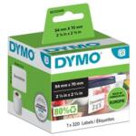 DYMO Etikett, LW nyomtatóhoz, 54x70 mm, 320 db etikett, DYMO (GD99015) - webpapir