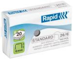 RAPID Tűzőkapocs, 26/6, horganyzott, RAPID Standard (1000db/doboz) (E24861300)