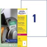 Avery-Zweckform Etikett, univerzális, 210x297 mm, extra erős, polietilén, AVERY ZWECKFORM, 40 etikett/csomag (AYL791740) - webpapir