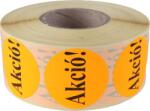  Etikett, 38 mm kör, "AKCIÓ" felirattal, 1000 etikett/tekercs, narancs (ISCK38AN) - webpapir