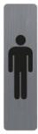EXACOMPTA Információs tábla, öntapadó, 4, 4x16, 5 cm, alumíniumhatású, EXACOMPTA, "Férfi (EX67169E) - webpapir