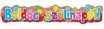 Színes Boldog Szülinapot Feliratú Parti Banner - 148 cm x 27 cm