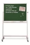 Magnetoplan Tabla scolara verde pentru scris cu creta 2000 x 1000 mm, pe stand mobil, MAGNETOPLAN (1242095)