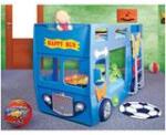 Plastiko Patut in forma de masina Happy Bus - Plastiko - Albastru