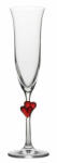 Stölzle Lausitz L'AMOUR Pezsgős pohár - vörös szívvel 175 ml (2db/díszdoboz)