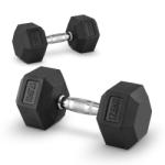 Capital Sports Hexbell 17, 5 Dumbbell, egykezes súlyzó pár, 17, 5 kg (PL-8381-8381) (PL-8381-8381)