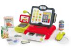 Smoby Casă de marcat Marchande Smoby electronic cu efecte sonorice, cu căntar, cu cititor de coduri de bară și cu 25 de accesorii, roșu (SM350102)