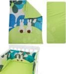 toTs Garnitură de pat bebe Joy toTs-smarTrike cu iepuraş pătură, cearşaf şi protector de cap 100% bumbac satinat verde (TO240103) Lenjerii de pat bebelusi‎, patura bebelusi