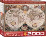 EUROGRAPHICS Antique World Map 2000 db-os (8220-1997)