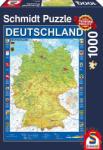 Schmidt Spiele Map of Germany 1000 db-os (58287)