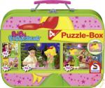 Schmidt Spiele Bibi Blocksberg Puzzle-Box puzzle fém bőröndben 2x60+2x100 db-os (55595)