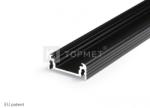 Topmet LED profil SURFACE14 EE7F/TY fekete (A2020021)